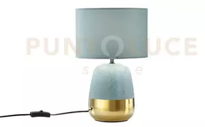 Lume sioux verde pavone e oro 1 luce attacco e27 22x22x45cm in cera