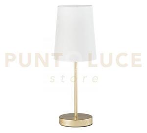 Lampada da tavolo sally oro 1 luce attacco e14 15x15x41,8cm in meta