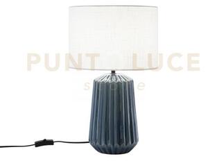 Lampada da tavolo kiowa ottanio 1 luce attacco e27 28x28x46cm base 