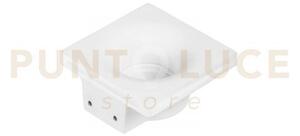 Incasso senso in gesso bianco 1 luce attacco gu10 mini 8x8x3,5cm in