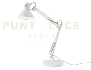 Lampada da scrivania artifex bianca 1 luce attacco e27 23x23x73,8cm