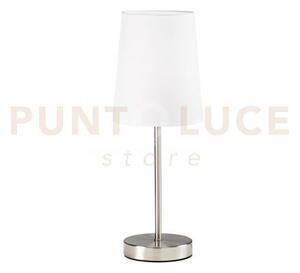 Lampada da tavolo sally nickel 1 luce attacco e14 15x15x41,8cm in m
