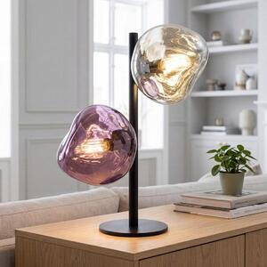 Lampada da tavolo CANOPUS bianco-viola Altezza 40 cm