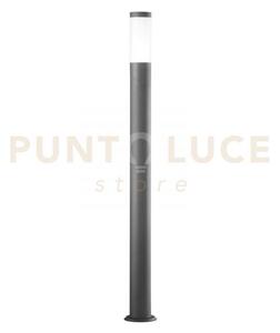 Palo tokyo antracite 1 luce attacco e27 ip44 11,5x110cm in acciaio 