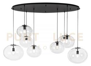 Lampadario a sospensione galaxy nera 8 luci attacco e27 166x81,5x15