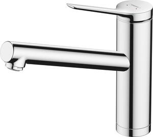 Rubinetto da cucina - Miscelatore per cucina - Boccole anteriori per cucina - Bocchetta girevole - Altezza 160 mm - Cromo