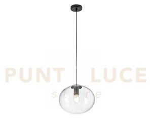 Lampadario a sospensione galaxy nera 1 luce attacco e27 30x152cm in