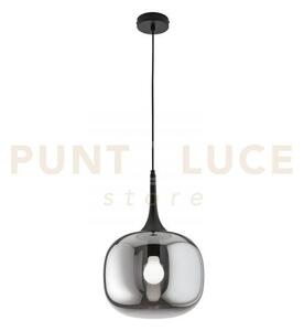Lampadario a sospensione jaipur fume' e nera 1 luce attacco e27 30x