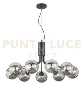 Lampadario a sospensione honey nera 9 luci attacco g9 83,4x41x161cm
