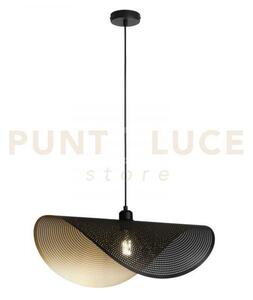 Lampadario a sospensione rhei-dot nera e oro 1 luce attacco e27 60x