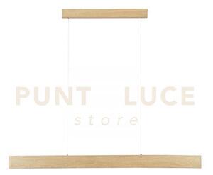 Lampadario a sospensione led navel legno 40w 6400lm cct 3000 4000 6
