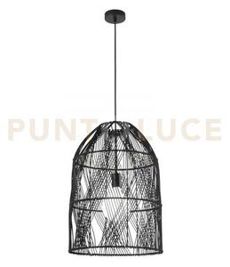 Lampadario a sospensione ancella legno 1 luce attacco e27 40x40x212