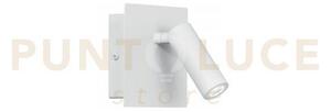 Applique a parete led dickens orientabile bianca 2,2w 220lm 3000k 1