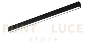 Barra led build in alluminio nero 26w 3650lm 3000k 6,8x100x4 cm