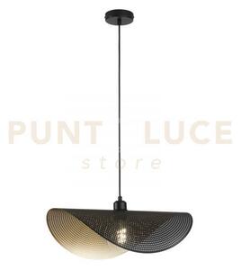 Lampadario a sospensione rhei-dot nera e oro 1 luce attacco e27 50x