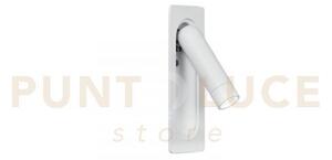 Applique a parete led ad incasso orientabile defoe bianca 3w 300lm 