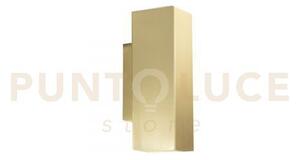 Applique a parete duduk quadrata oro 2 luci attacco gu10 mini 7x5x1