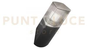 Applique da parete 45° dark antracite e fume' 1 luce attacco e27 ip