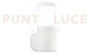 Applique focus bianca tonda 1 luce attacco gu10 ip65 10x13x24cm