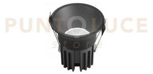 Incasso quark r18da nero tondo 18w 18w 2400lt cct 3000k / 4000k 10x