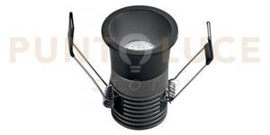 Incasso led dot nero tondo 5w 480lm cct 3000k / 4000k / 6500k 4x5,5cm