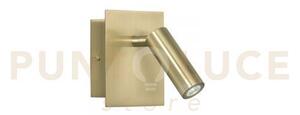 Applique a parete led dickens orientabile oro 2,2w 220lm 3000k 11x1
