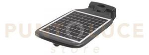 Lampione solare stradale luxor antracite con pannello solare incorp