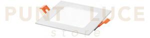 Incasso led flap bianco 8w 780lm cct 3000k / 4000k / 6500k 12x12x1
