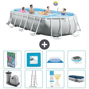 Piscina ovale con struttura a telaio Prism - 503x274x122 cm - 7 pezzi - Modello S674