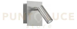 Applique a parete led dickens orientabile nickel 2,2w 220lm 3000k 1