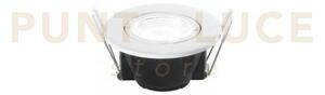 Incasso led glow bianco 5w 625lm cct 2700 e 3200 e 4000k dimmerabi