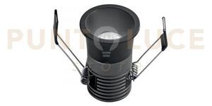 Incasso dot r5da nero tondo 5w 600lm cct 3000k / 4000k 4x5,5cm