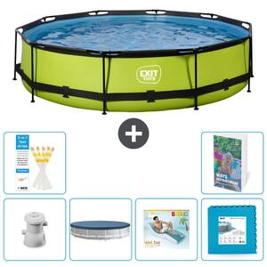 Piscina gonfiabile rettangolare - 360x76 cm - Set da 5 pezzi - Modello S303