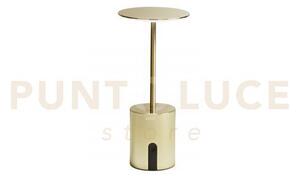 Lampada da tavolo ricaricabile led liberty oro 2w 300lm 3000k dimme