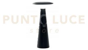 Lampada da tavolo led brio nera led 2,5w 200lm 3000k ip44 13x28,5cm