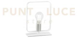 Lume smith bianco e nickel 1 luce attacco e27 19,5x19,5x24,8cm in m