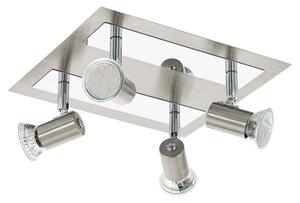 Faretto da soffitto cromato, faretti mobili ROTELLO
