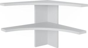 Libreria angolare da terra Vicco Roman Bianco 43.5 x 37 cm, Model 56291