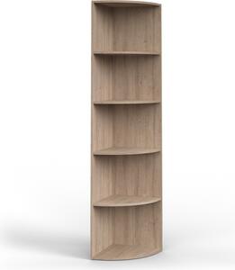 Libreria angolare da terra Vicco Ecki Sonoma 40 x 180 cm, Model 25379