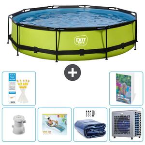 Piscina gonfiabile rettangolare - 360x76 cm - Set da 5 pezzi - Modello S286