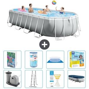 Piscina fuori terra ovale "Prism Frame" - 610x305x122 cm - 7 pezzi - Modello S572