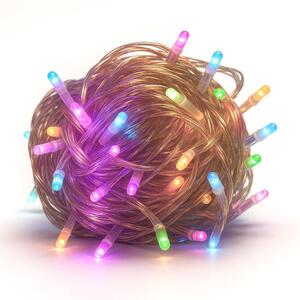 Fata LED 480 LED Multicolore 38 m di cavo colore Trasparente Illuminazione decorativa con timer 8 programmi Dimmerabile