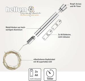 Catena luminosa LED 40-flag.GL3,9m 2xAA - Luci per feste 522839