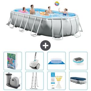 Piscina fuori terra ovale con struttura Prism - 503x274x122 cm - 7 pezzi - Modello S552