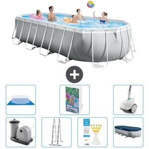 Piscina ovale con struttura a telaio Prism - 610x305x122 cm - 6 pezzi - Modello S616