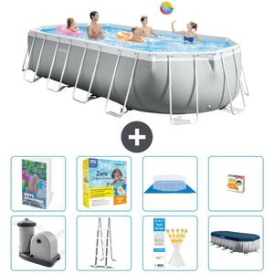 Piscina fuori terra ovale "Prism Frame" - 610x305x122 cm - 7 pezzi - Modello S529