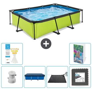 Piscina fuori terra rettangolare - 300x200x65 cm - 5 pezzi - Modello S195