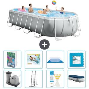 Piscina fuori terra ovale "Prism Frame" - 610x305x122 cm - 7 pezzi - Modello S651