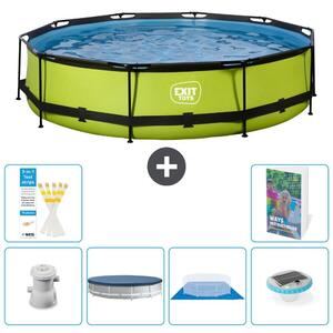 Piscina gonfiabile rettangolare - 360x76 cm - Set da 5 pezzi - Modello S248