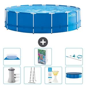 Piscina autoportante rettangolare - 457x122 cm - 6 pezzi - Modello S573